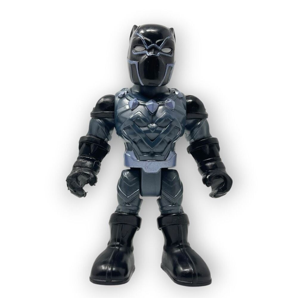 2018 Hasbro Playskool Marvel Super Hero Adventures Black Panther 5” Figure Toy
